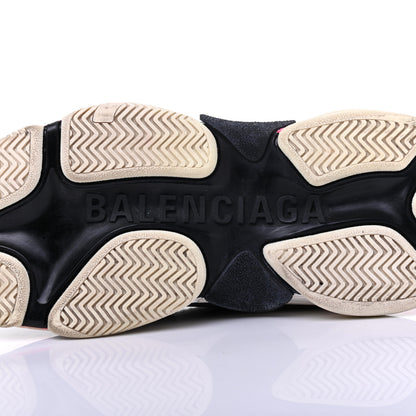 Balenciaga Fabric Mesh Womens Triple S Sneakers 36 Rose Fluo Black White 6 of 16