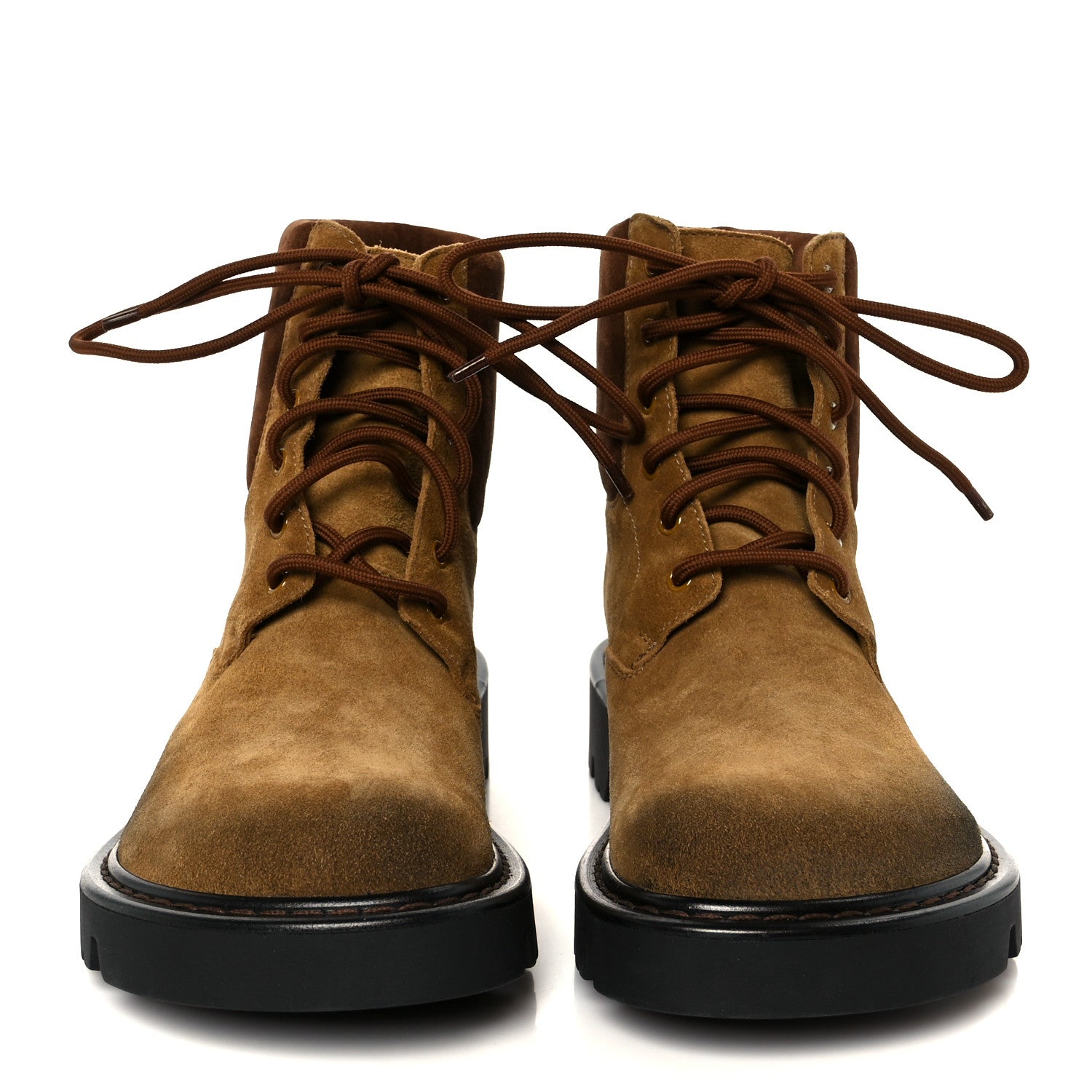 Loewe Suede Mens Sierra Combat Boots 41 Tobacco Brown 3 of 11