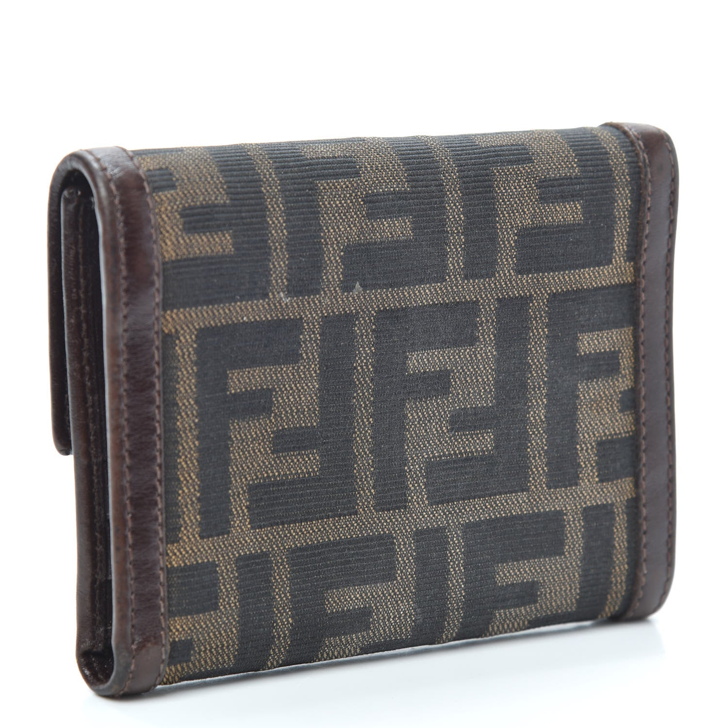Fendi Zucca Compact Wallet Tobacco 3 of 6