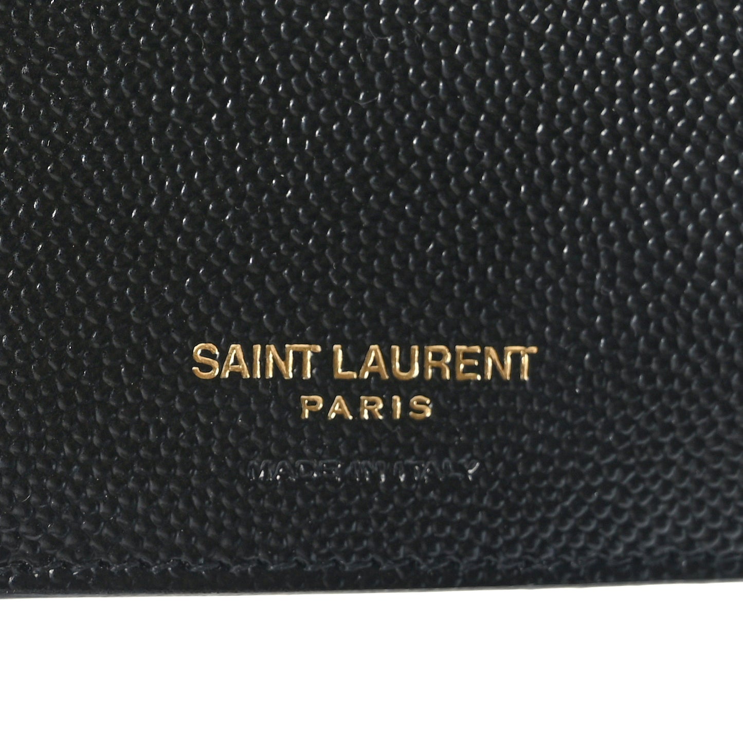 Grain De Poudre Mixed Matelasse Triquilt Monogram Compact Tri Fold Wallet Black