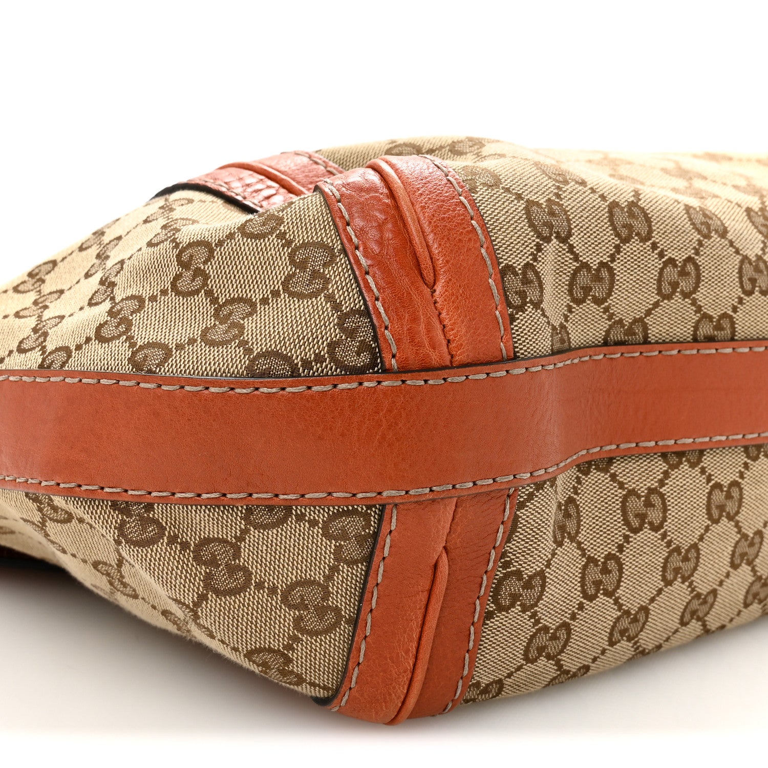 Gucci Monogram Medium GG Running Hobo Orange 9 of 10
