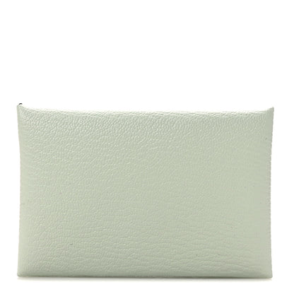 Hermes Chevre Mysore Verso Calvi Duo Card Case Vert Fizz Menthe 1 of 7