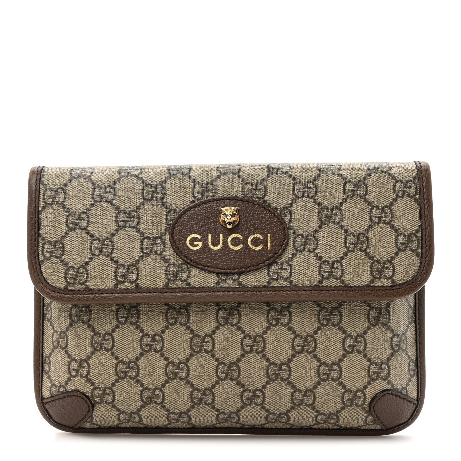 Gucci GG Supreme Monogram Neo Vintage Web Belt Bag  Brown 1 of 12