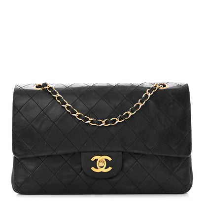 Chanel Lambskin Quilted Medium Double Flap Black 1 of 16