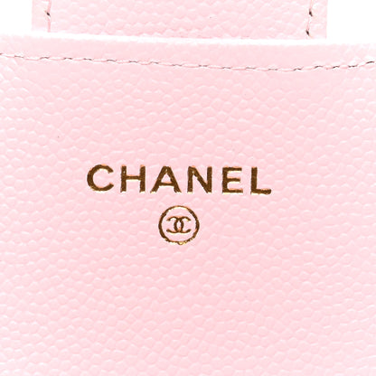 Chanel Caviar Quilted Large Gusset Flap Wallet Light Pink 6 of 8