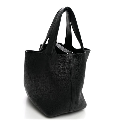 Hermes Taurillon Clemence Picotin Lock 18 PM Black 2 of 10