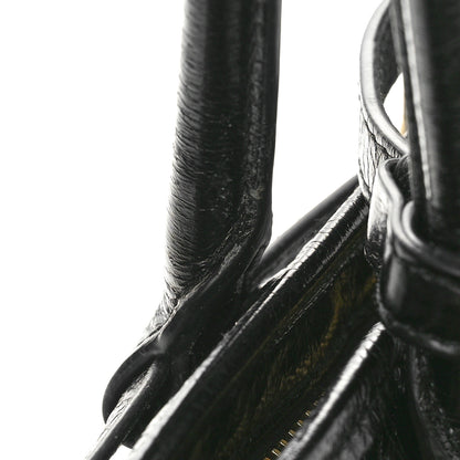 Prada Glossy Calfskin Triangle Large Bonnie Shoulder Bag Black 13 of 13