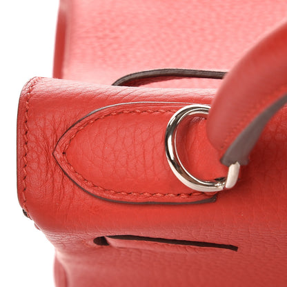 Hermes Taurillon Clemence Kelly Retourne 28 Rouge Tomate 29 of 37