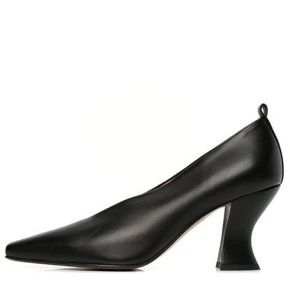 Bottega Veneta Nappa Almond Pumps 38 Black 1 of 5