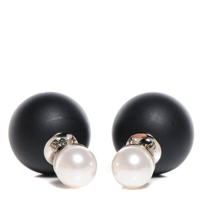 Christian Dior Mise En Dior Tribal Earrings Matte Black 1 of 5
