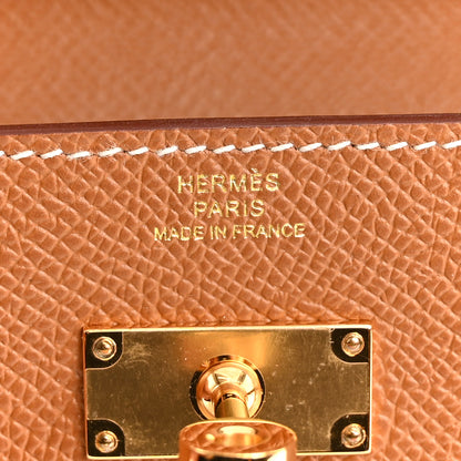 Hermes Epsom Kelly Wallet To Go Gold 6 of 10