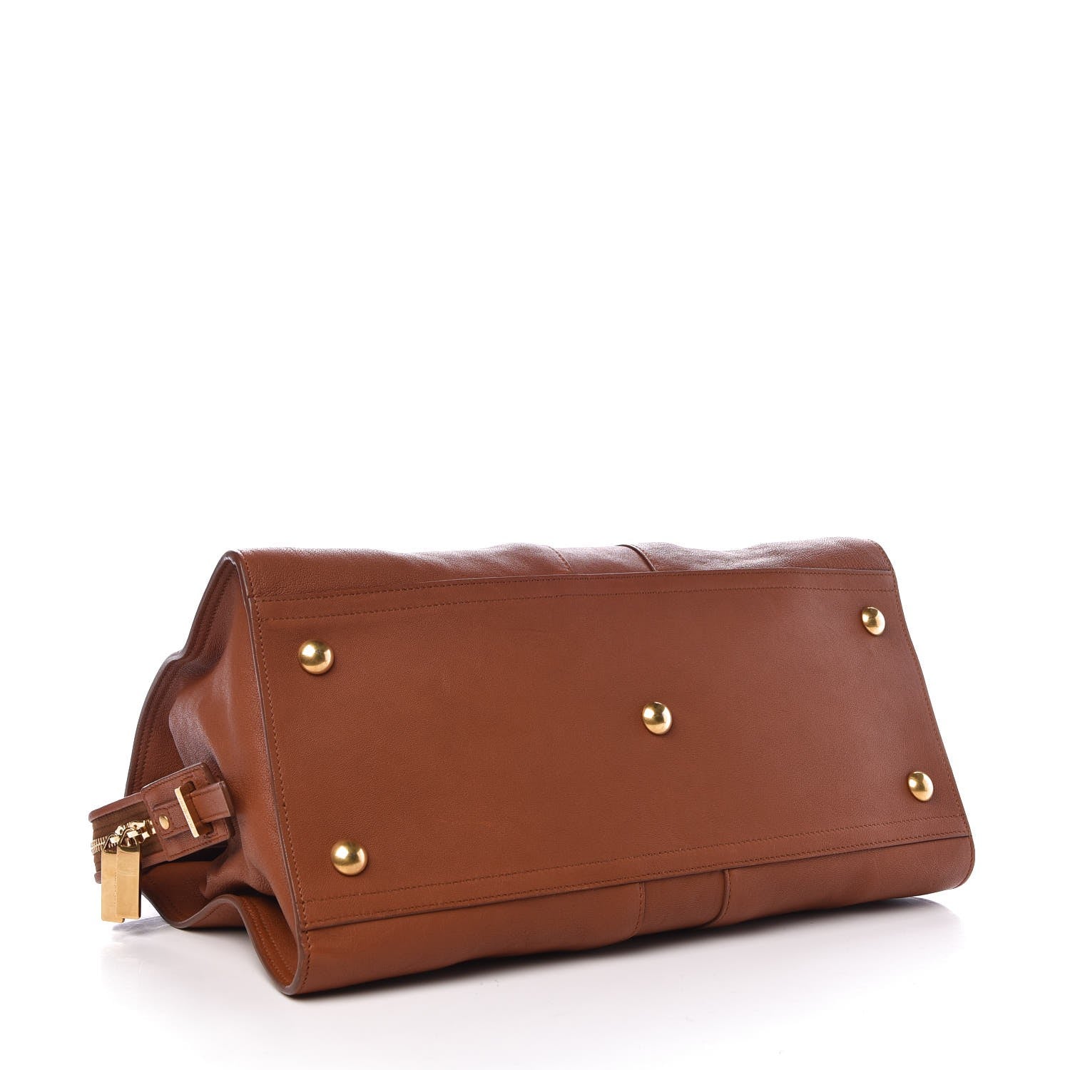 Saint Laurent Sheepskin Medium Cabas Chyc Whiskey 4 of 7