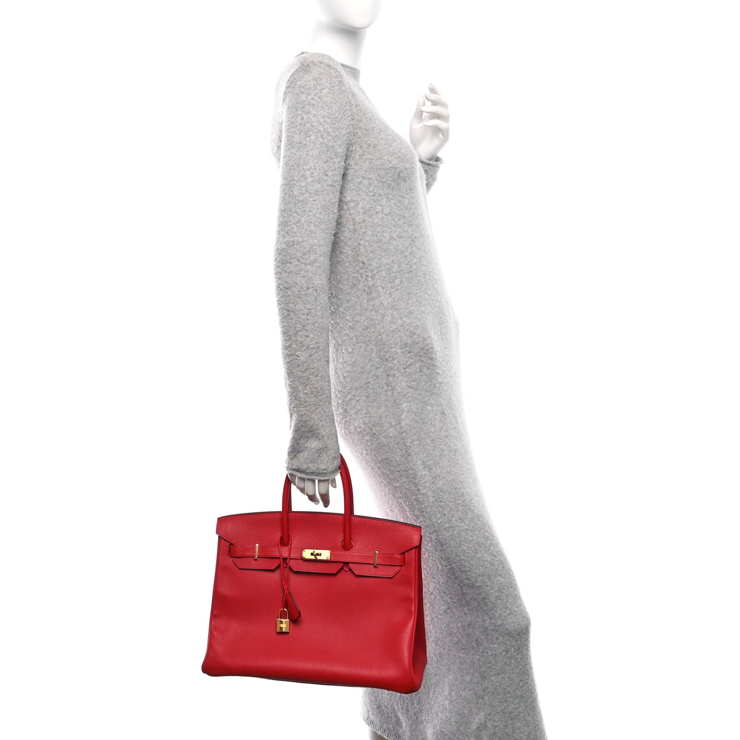 Epsom Birkin 35 Rouge Casaque