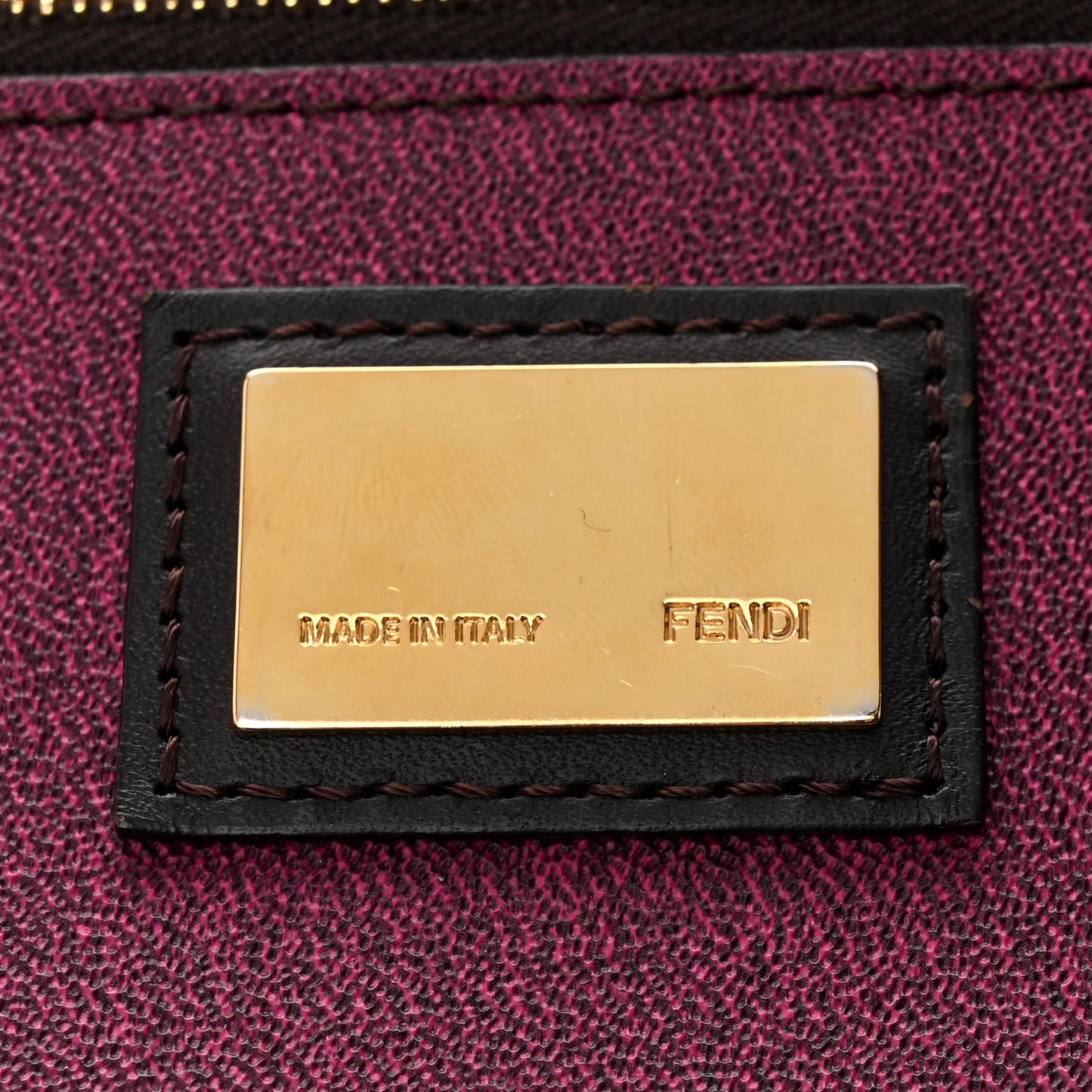 Zucca Spalmati Medium Roll Tote Tobacco Fuxia