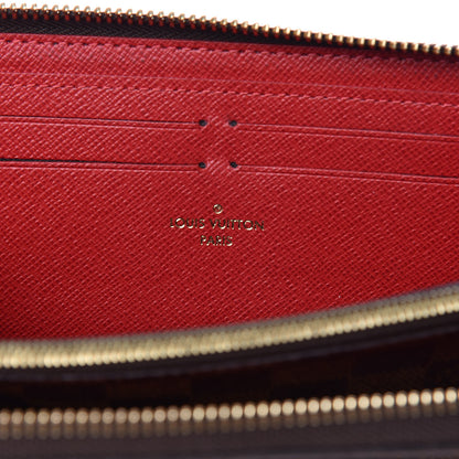 Louis Vuitton Damier Ebene Clemence Wallet Cherry 6 of 8