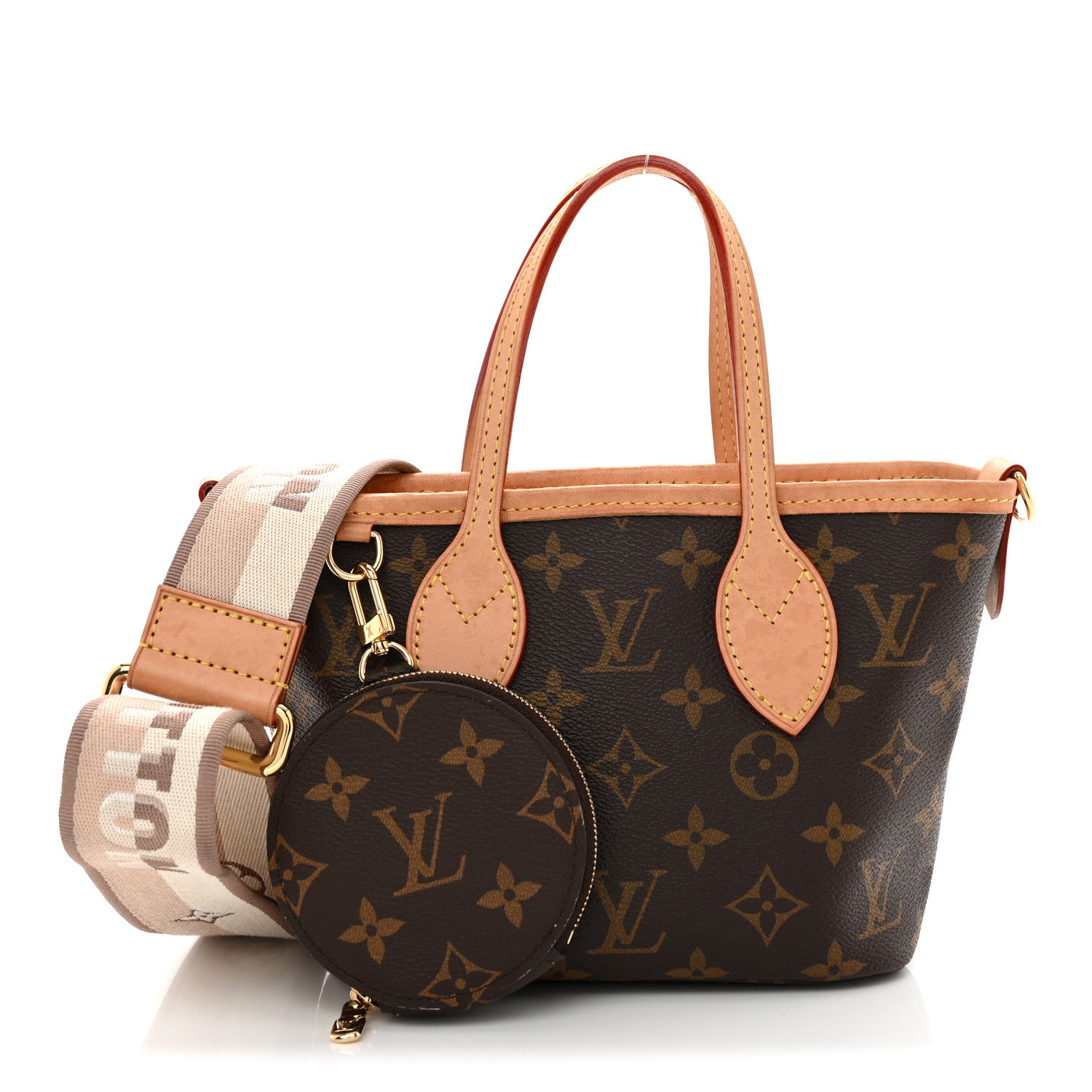 Louis Vuitton Monogram Neverfull BB Beige 1 of 12