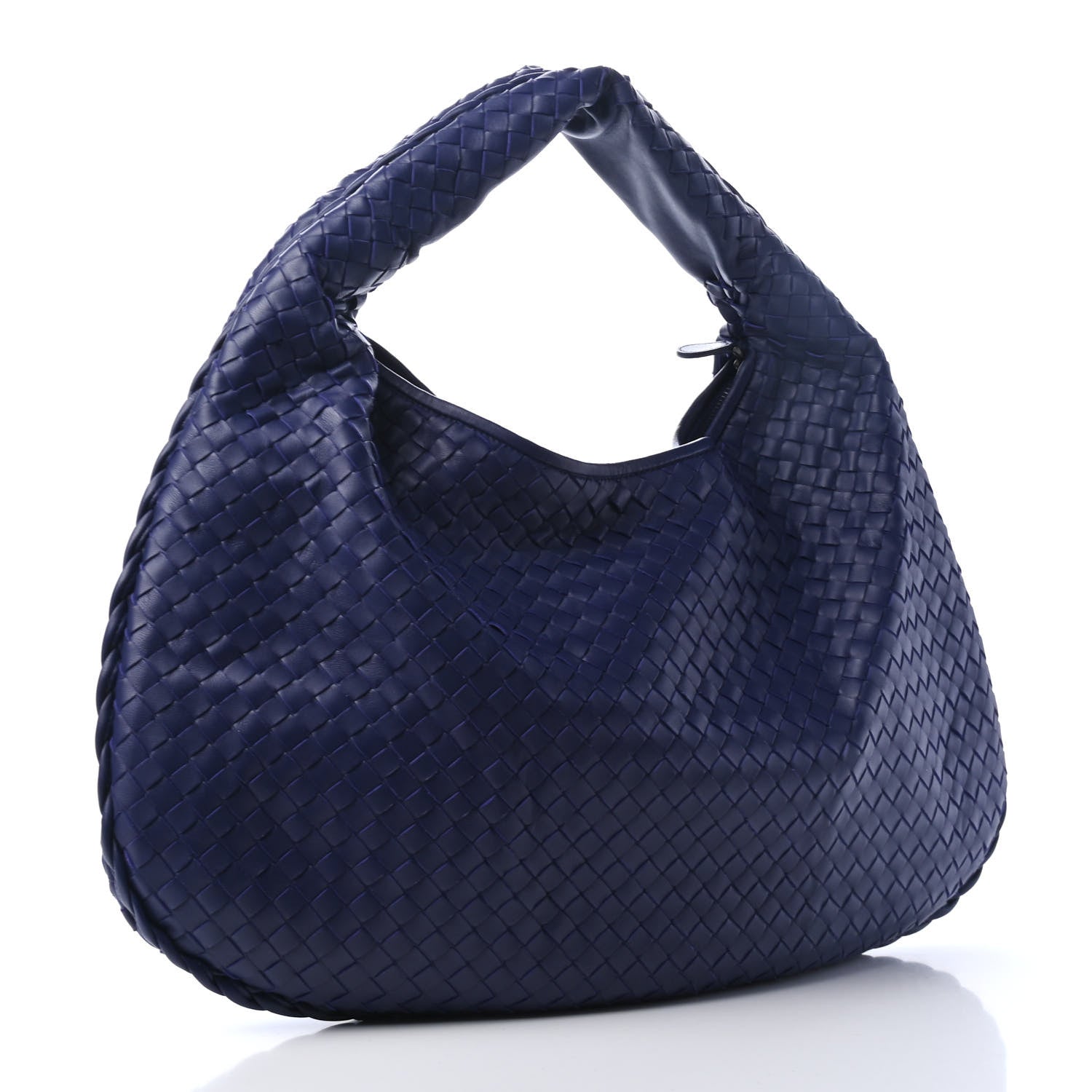Bottega Veneta Nappa Intrecciato Large Veneta Hobo Sapphire 2 of 4