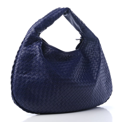 Bottega Veneta Nappa Intrecciato Large Veneta Hobo Sapphire 2 of 4