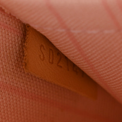 Louis Vuitton Damier Azur Neverfull MM GM Pochette Rose Ballerine 7 of 10