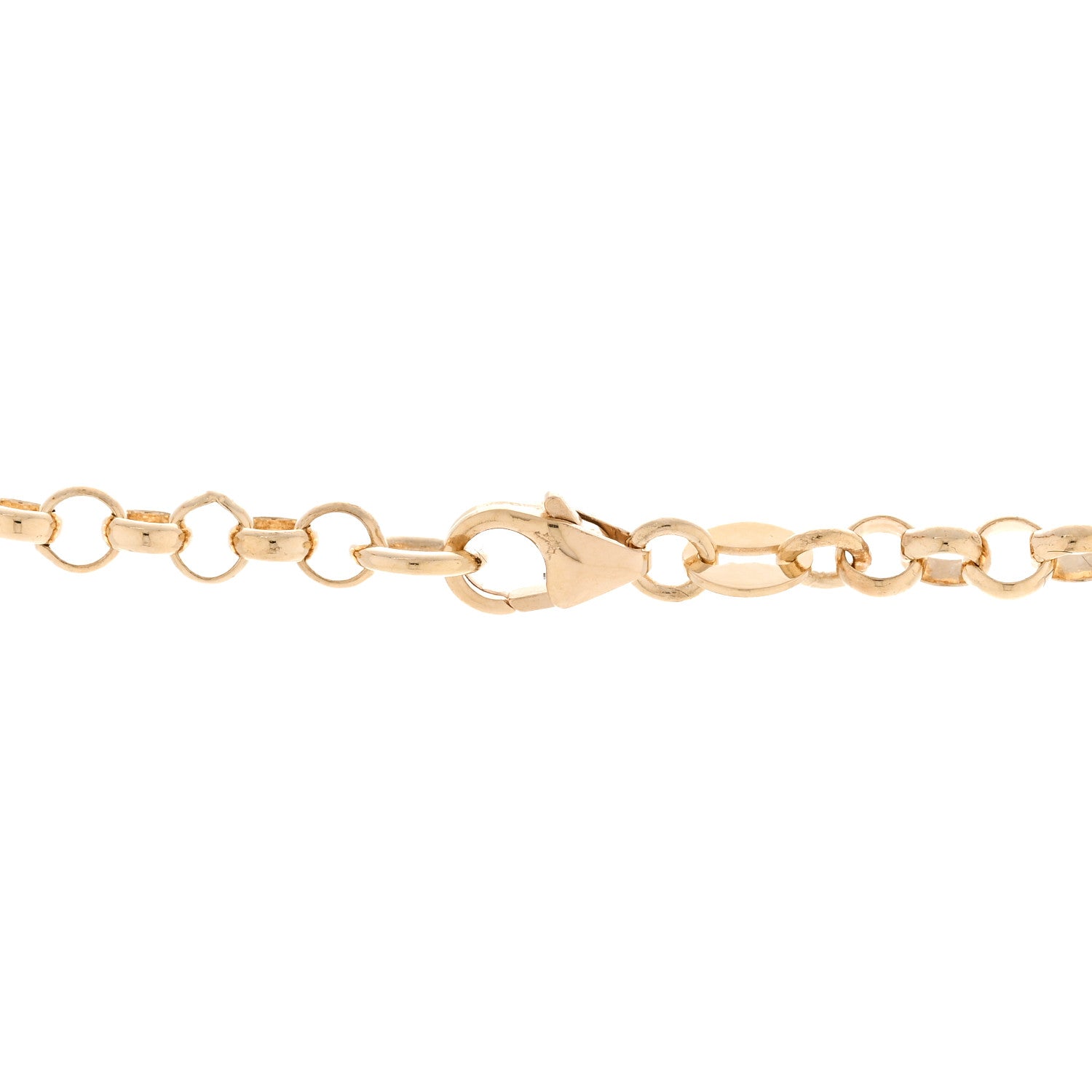 Foundrae 18K Yellow Gold Medium Belcher Open Chain Mini Chubby Annex Link Necklace 4 of 6