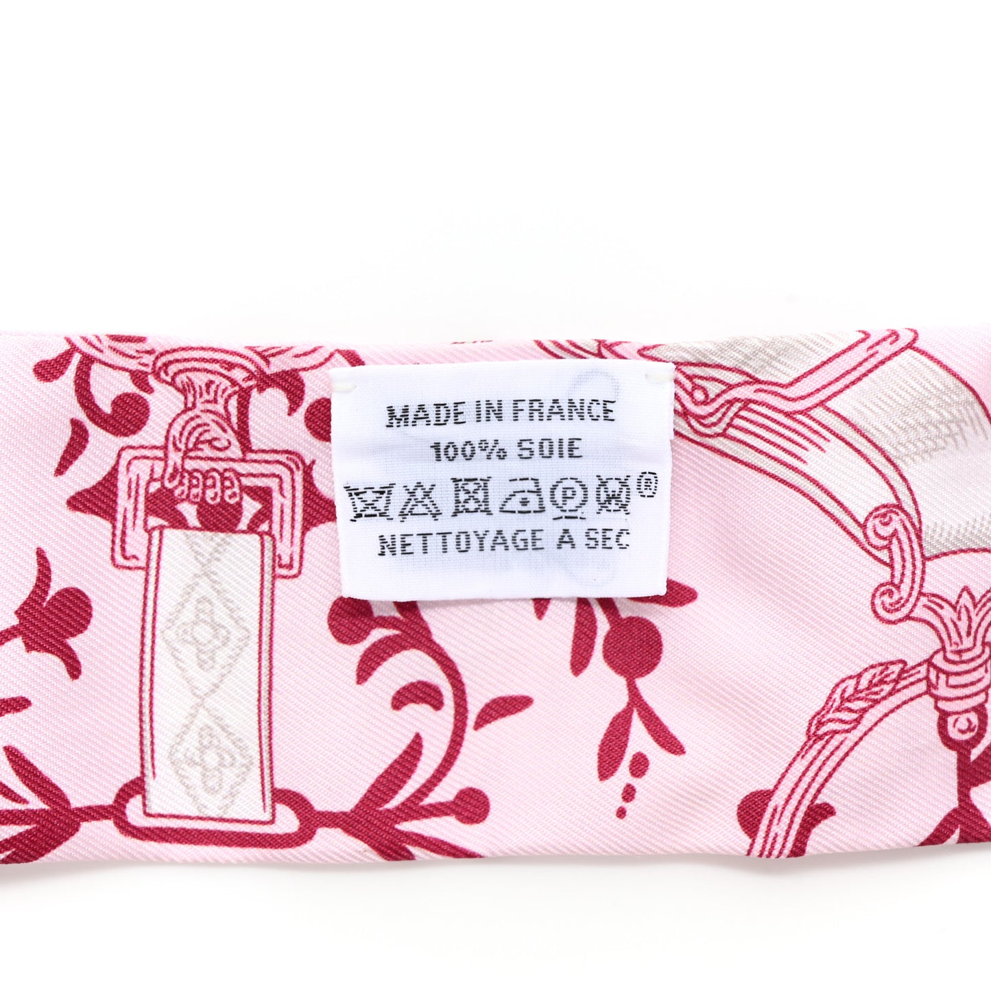 Silk Etriers Remix Twilly Rose Pale Bordeaux