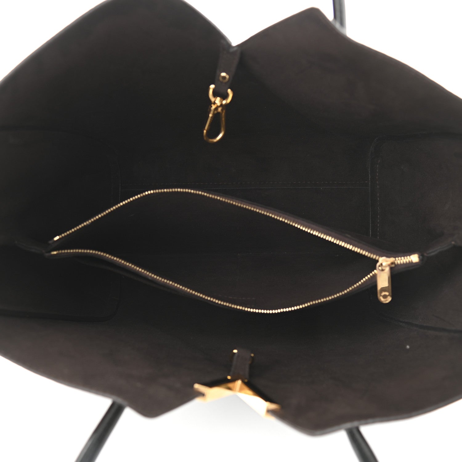 Louis Vuitton Calfskin Monogram Kimono Tote Black 5 of 11