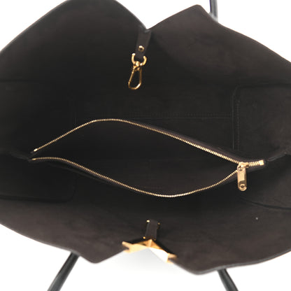 Louis Vuitton Calfskin Monogram Kimono Tote Black 5 of 11