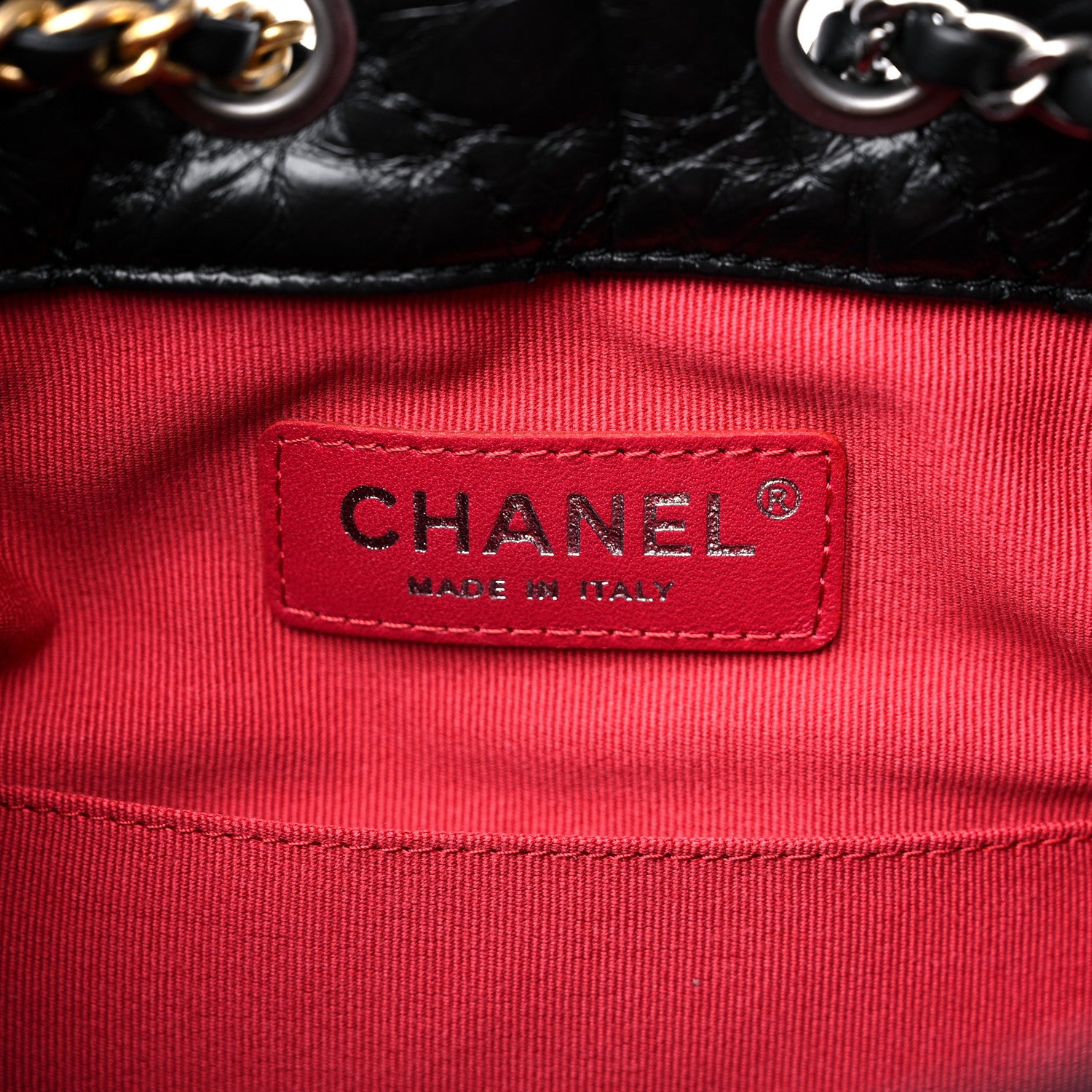 Chanel Aged Calfskin Quilted Small Gabrielle Backpack Black 6 of 10