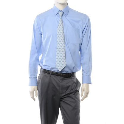 Hermes Silk Mens Neck Tie Bleu 2 of 7