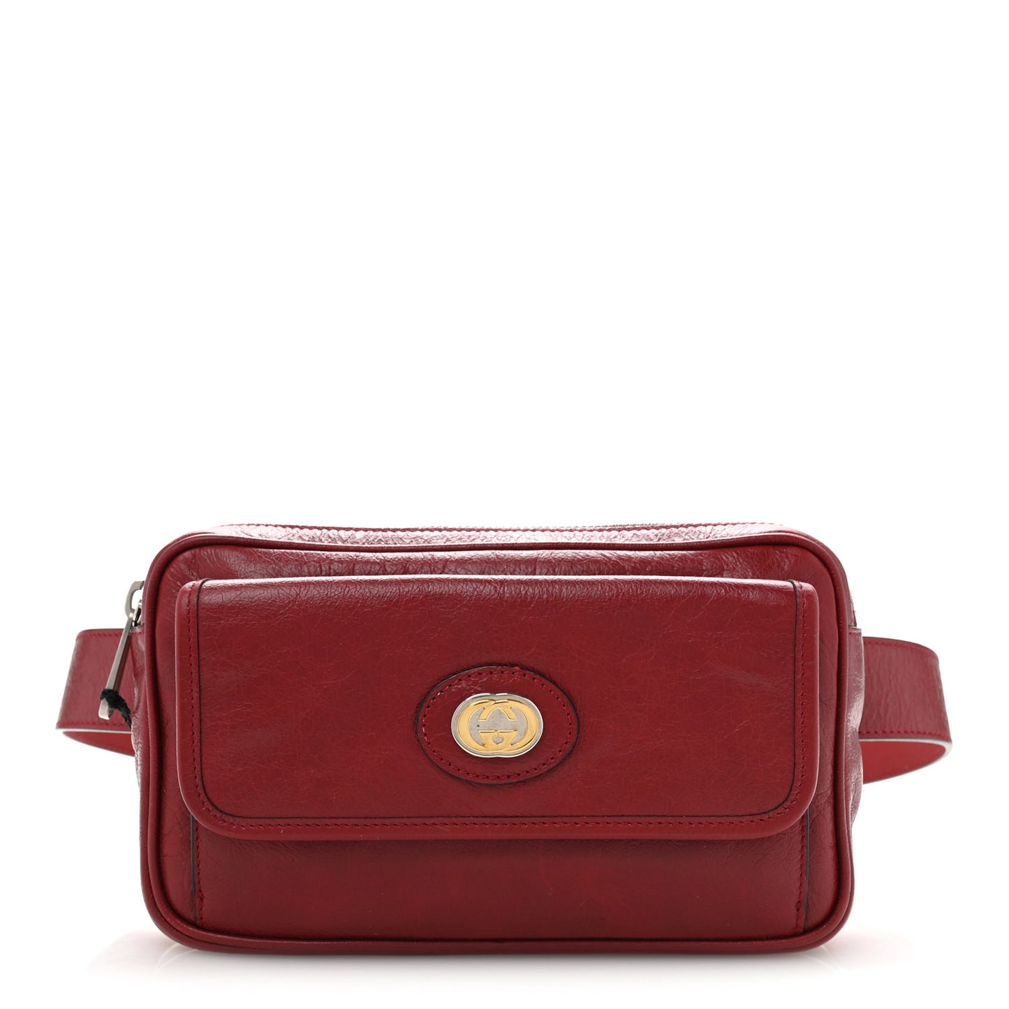 Fluffy Calfskin Morpheus Belt Bag 100 40 Red