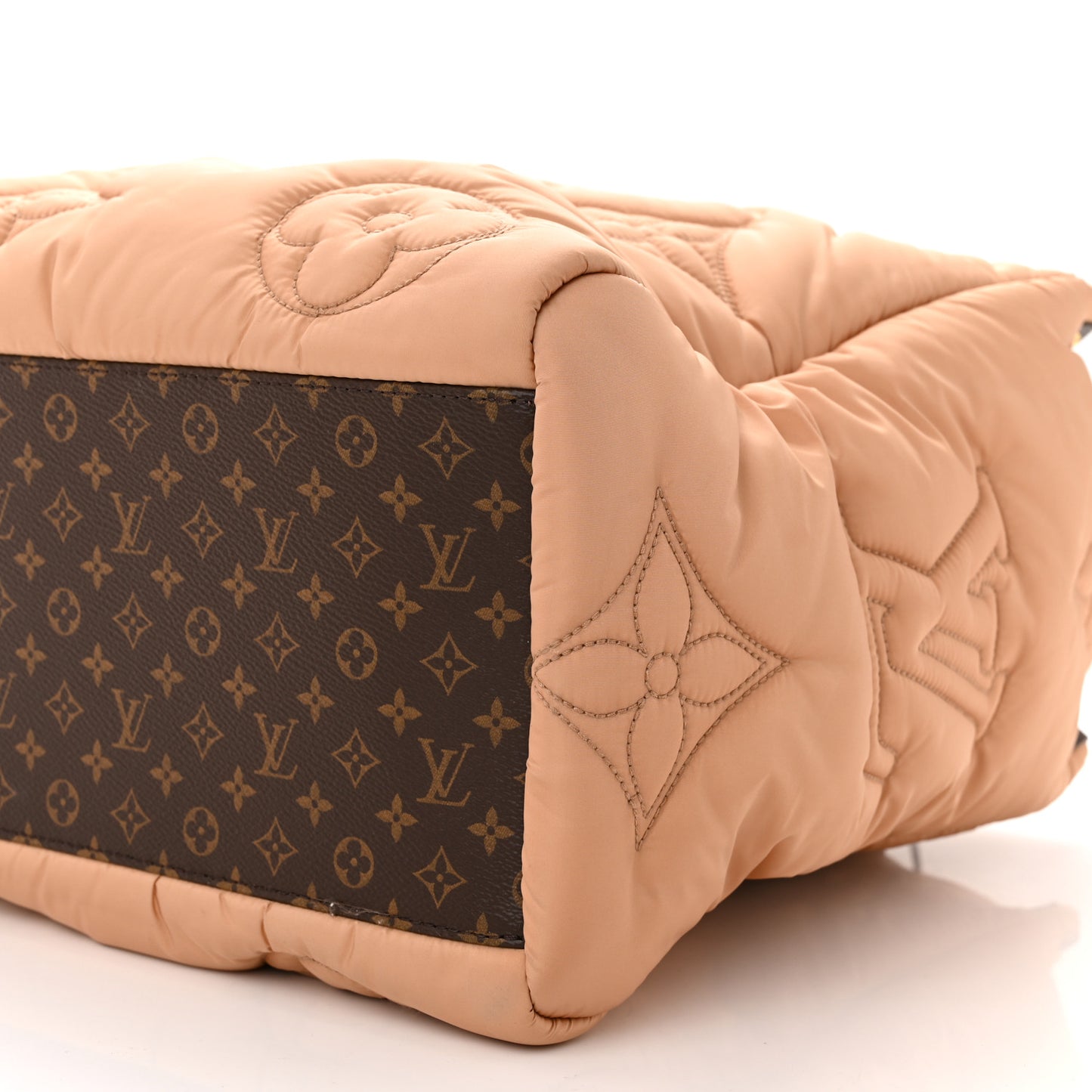 Econyl Monogram Pillow Giant Onthego GM Beige