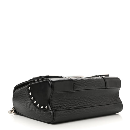 Louis Vuitton Epi Studded Mirror Twist Shoulder Bag MM Black 4 of 10