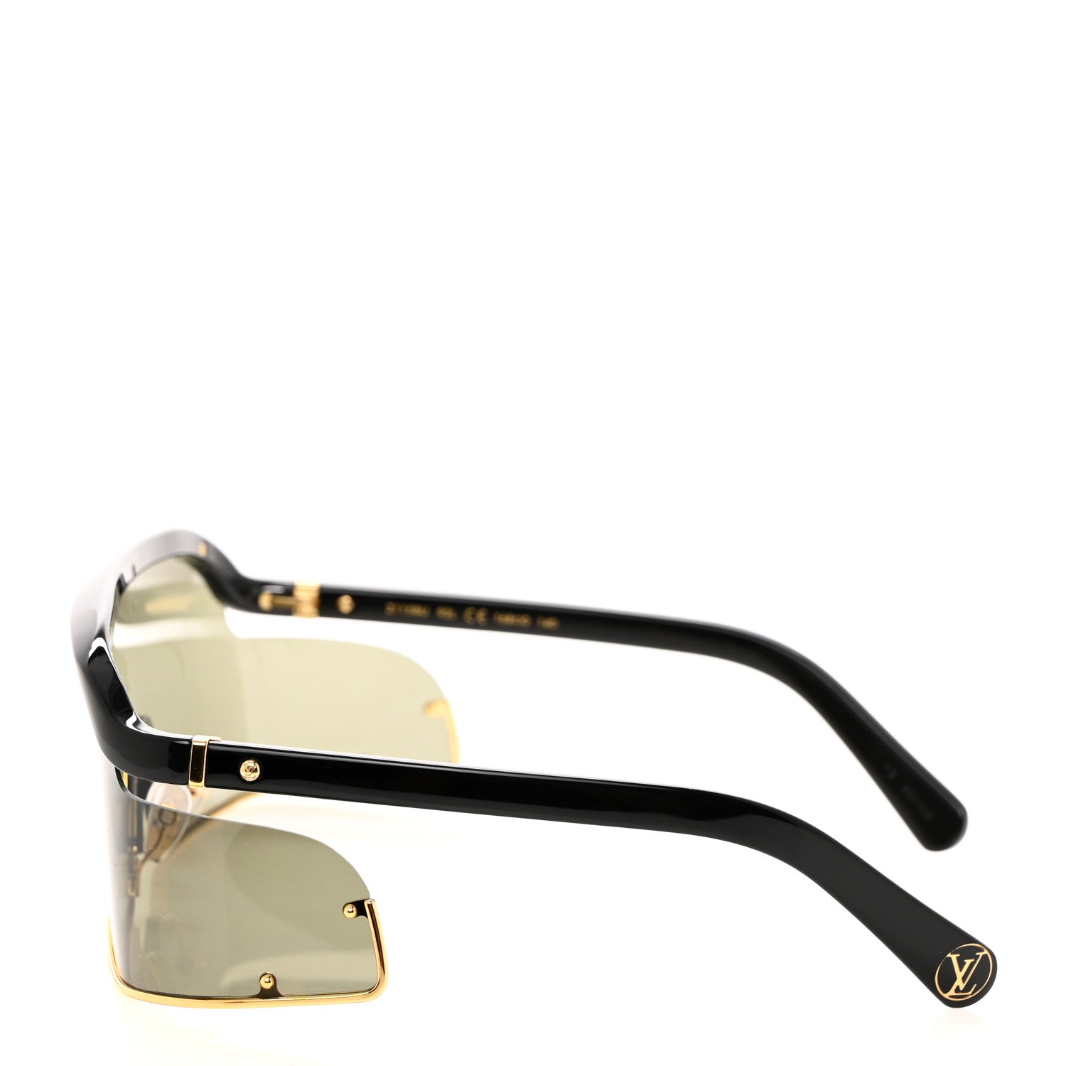 Louis Vuitton LOUIS VUITTON Metal LV Infinity Sunglasses Z1158U Gold Black 3 of 7