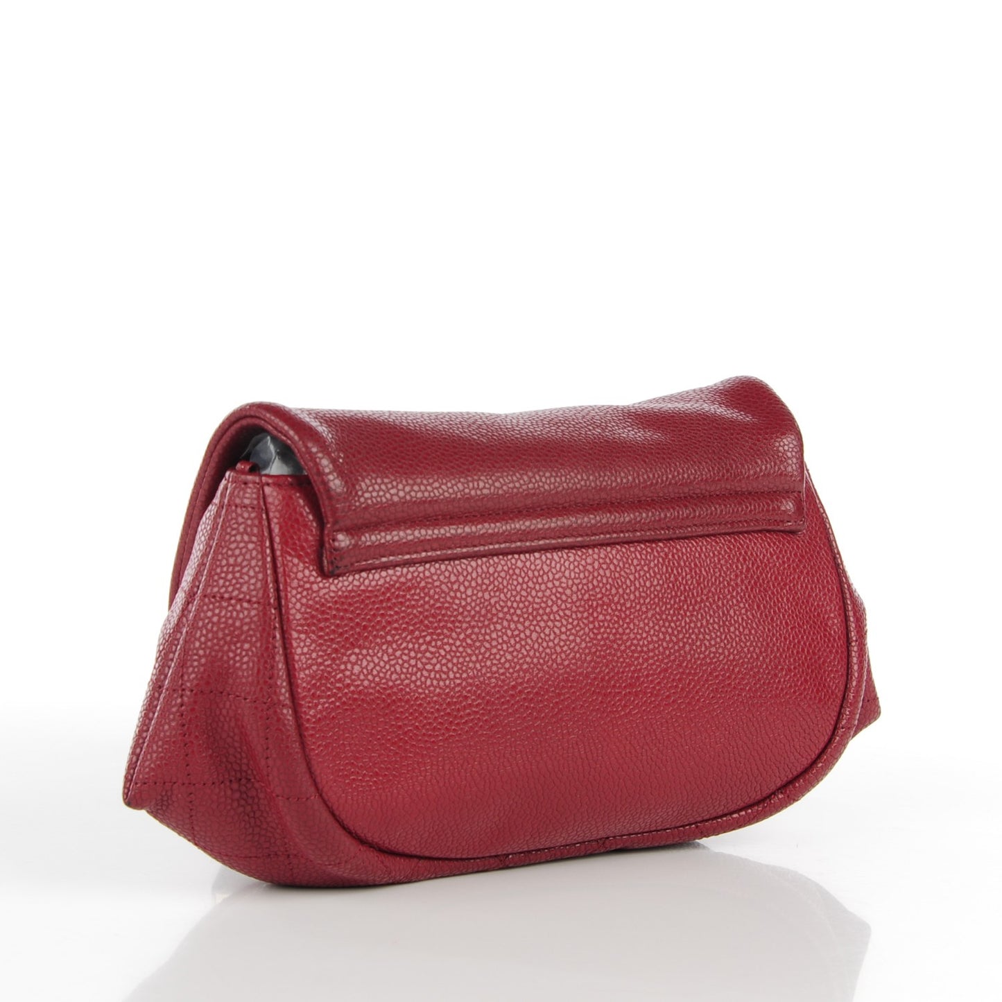 Caviar Half Moon Wallet On Chain WOC Dark Red
