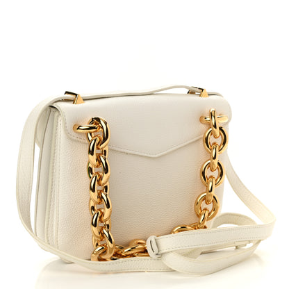 Bottega Veneta Calfskin Mount Envelope Bag White 2 of 7
