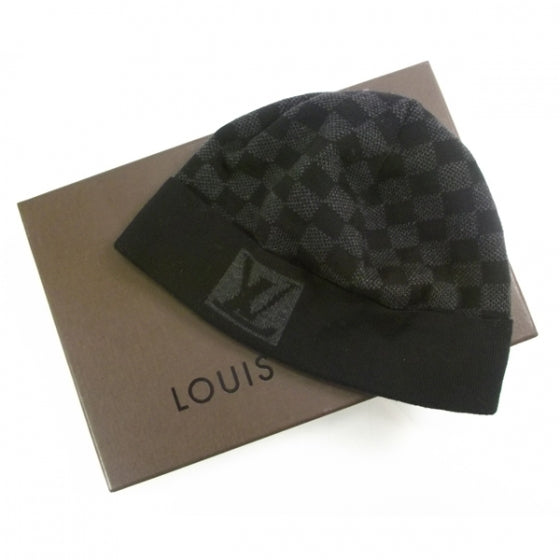 Louis Vuitton Wool Bonnet Petit Damier Beanie Hat 3 of 6