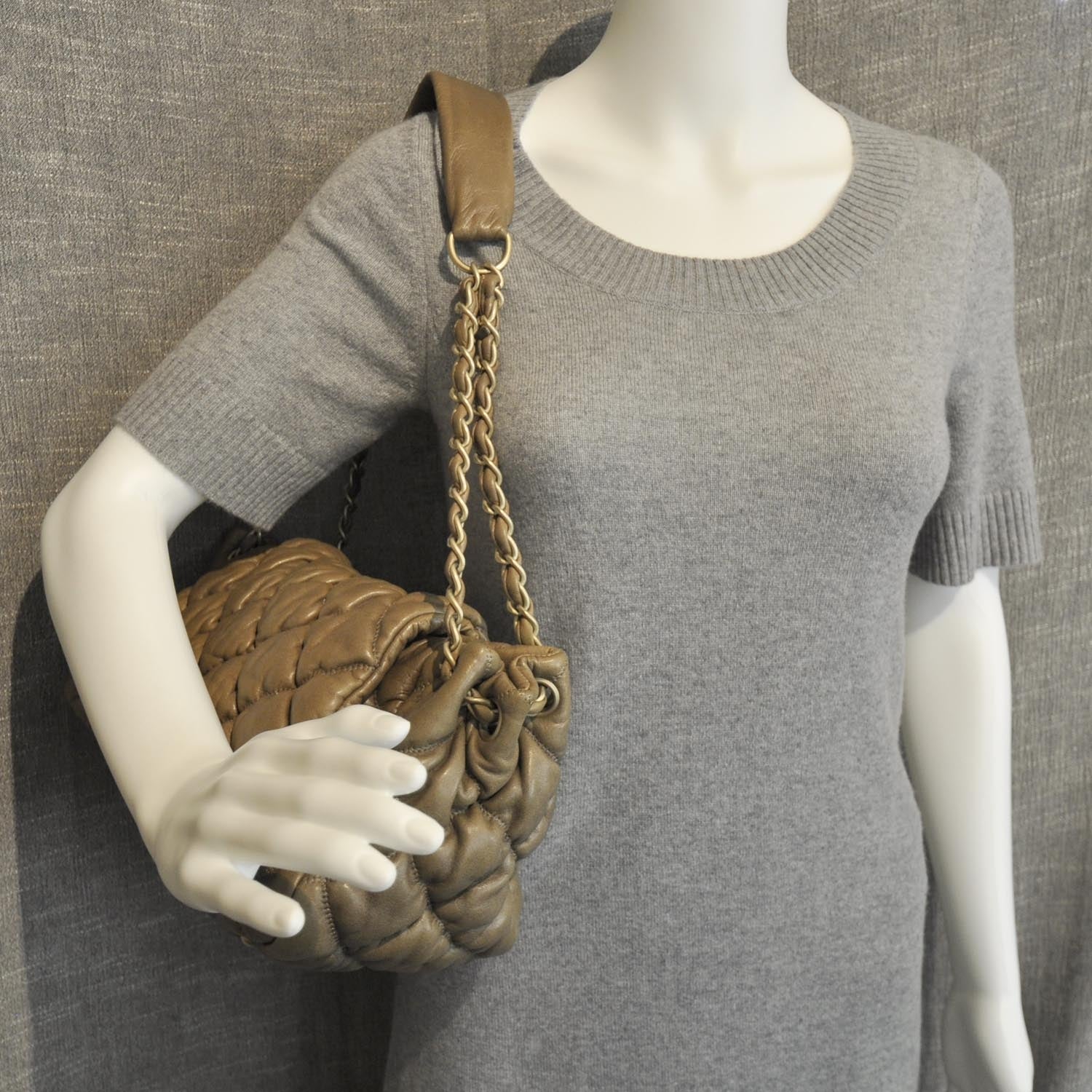 Chanel Leather Small Bubble Quilt Flap Bag 3 of 12