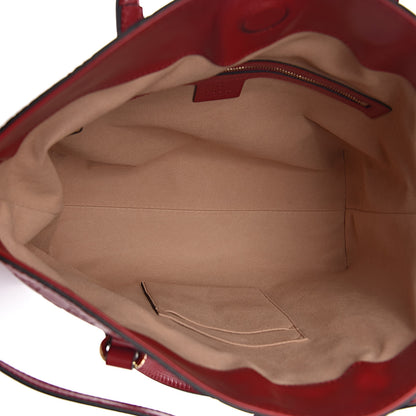 Gucci Guccissima Linea A Foldover Tote Red 5 of 11