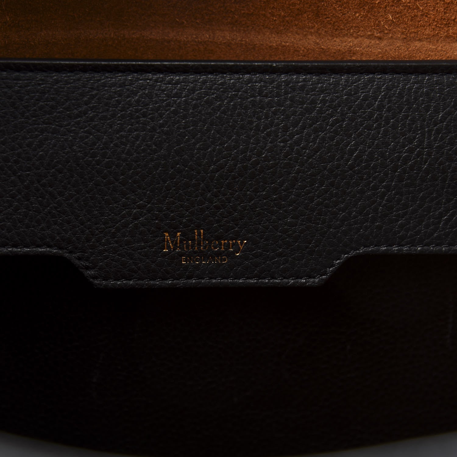 Mulberry Small Classic Grain Bayswater Tote Black 6 of 12