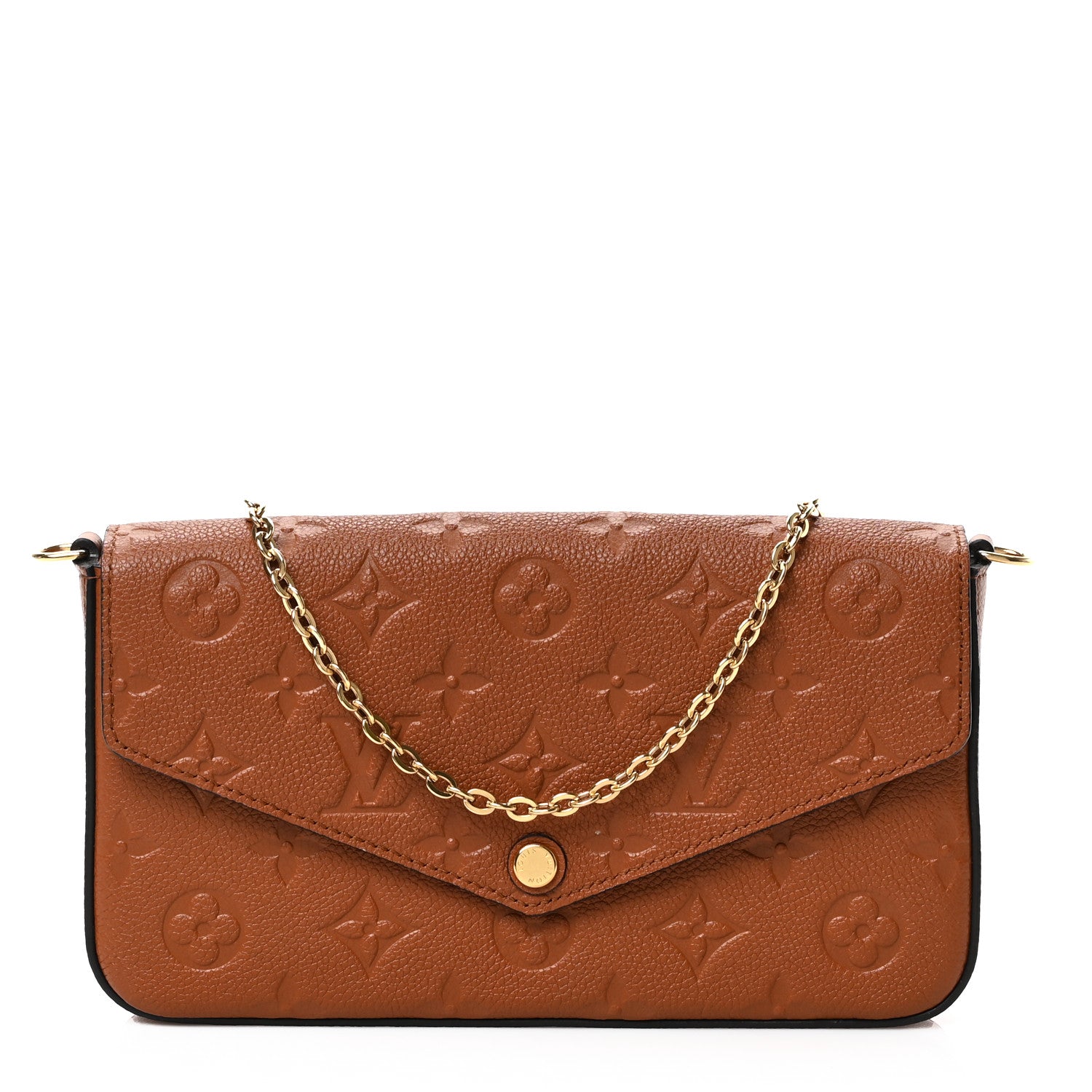 Louis Vuitton Empreinte Pochette Felicie Chain Wallet Cognac 2 of 8