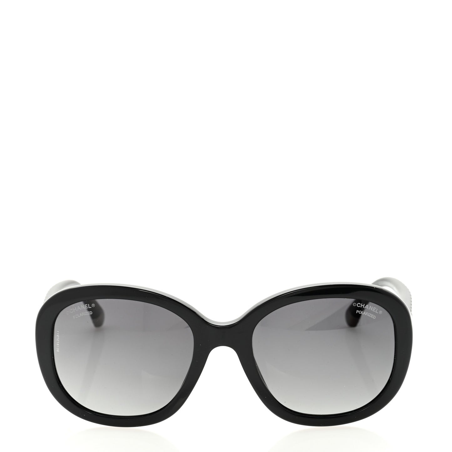 Acetate Quilted CC Polarized Sunglasses 5328 Black