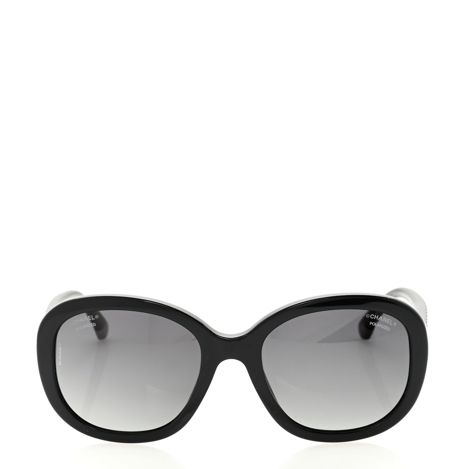 Chanel Acetate Quilted CC Polarized Sunglasses 5328 Black 3 of 10