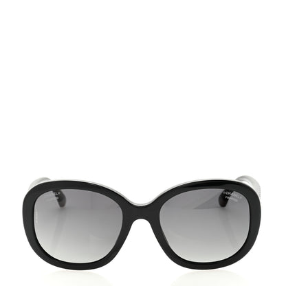 Chanel Acetate Quilted CC Polarized Sunglasses 5328 Black 3 of 10