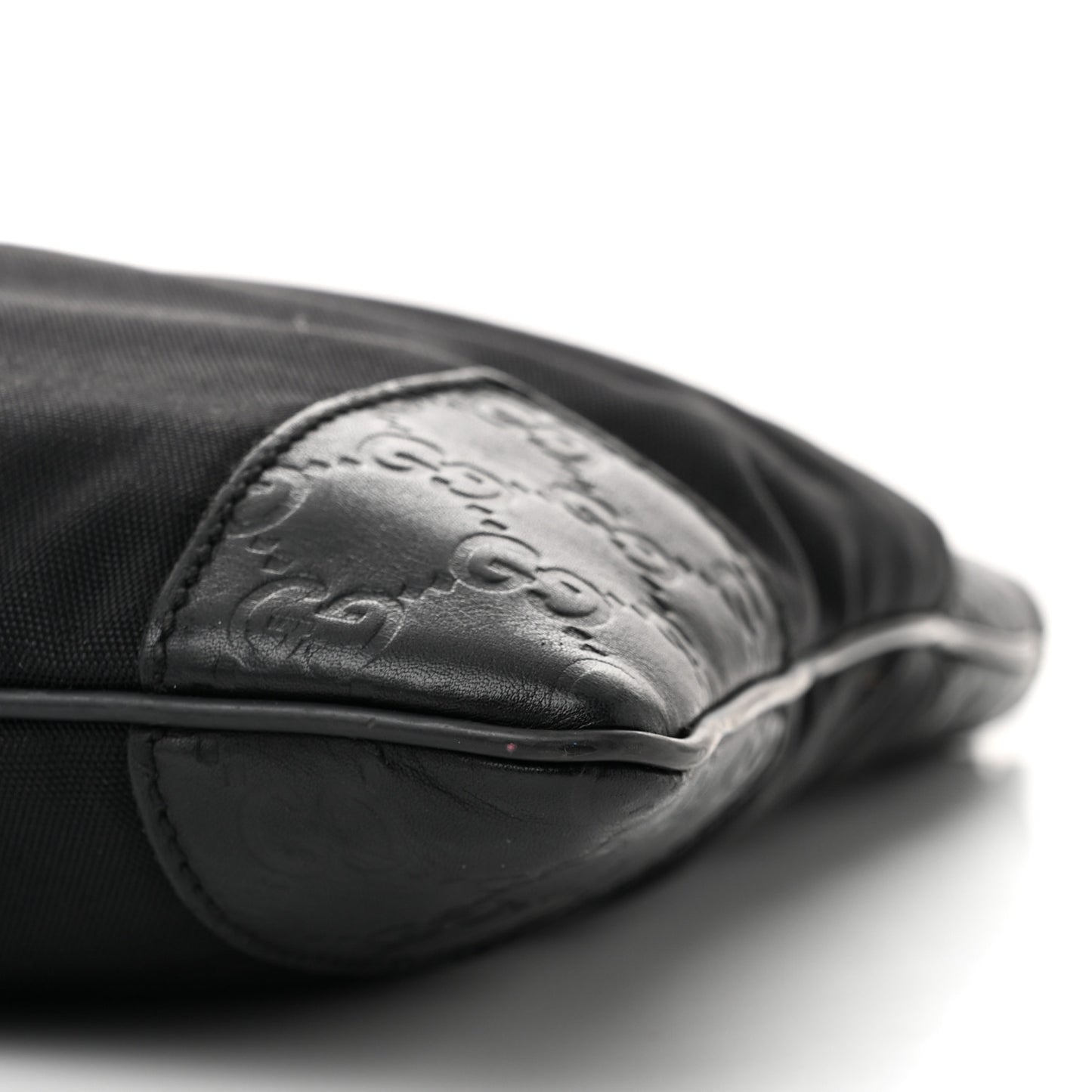 Guccissima Nylon Messenger Bag Black