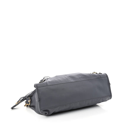 Balenciaga Satin Classic Gold Hardware City Gris Ardoise 5 of 11