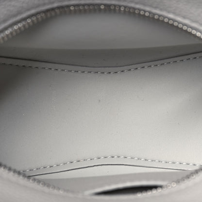 Balenciaga Grained Calfskin Neo Classic Silver Hardware Nano City Crossbody Chalky White 12 of 12