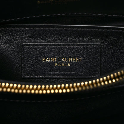 Saint Laurent Calfskin Y Quilted Monogram Small Loulou Chain Satchel Black 5 of 10