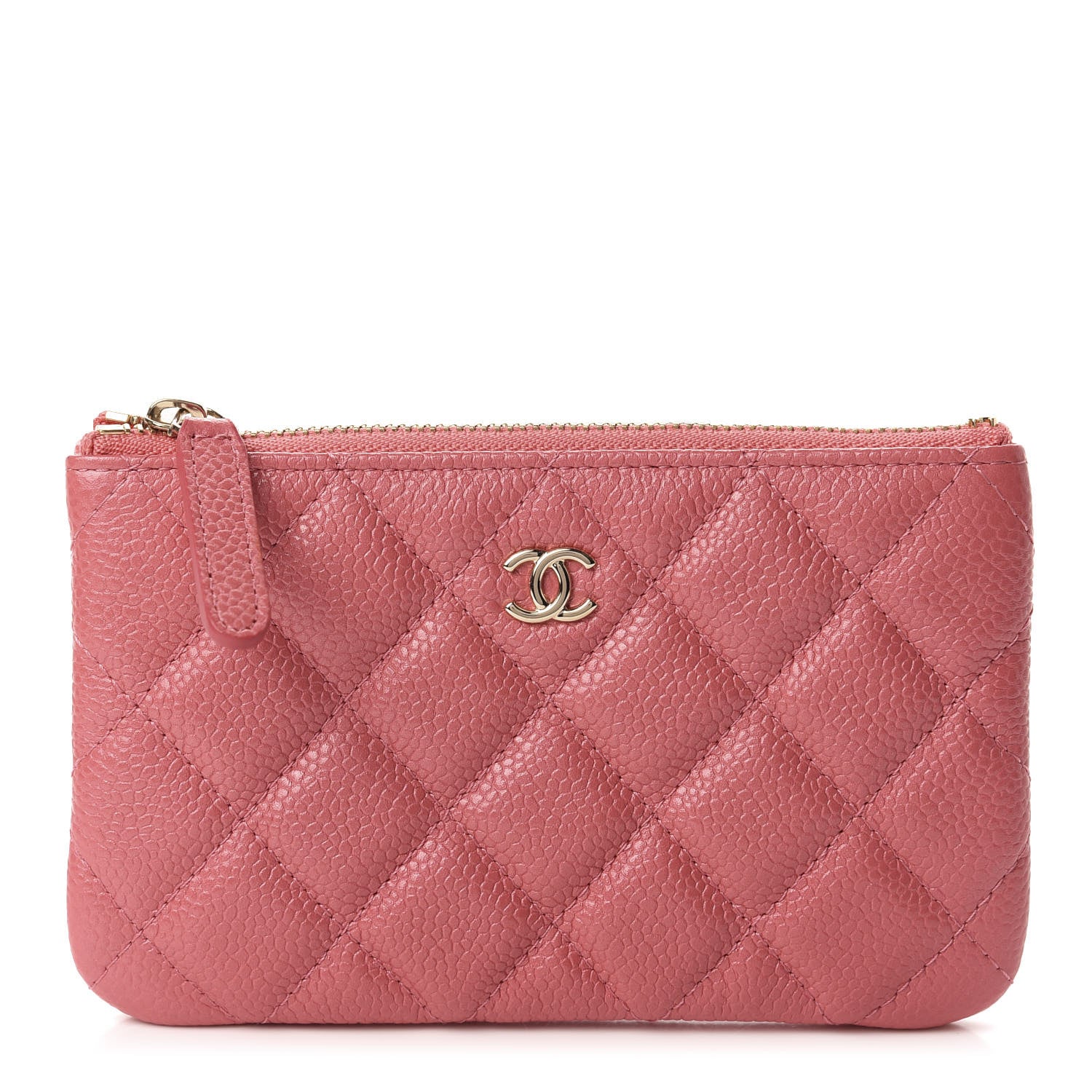 Chanel Iridescent Caviar Quilted Small Cosmetic Case Pink 1 of 8