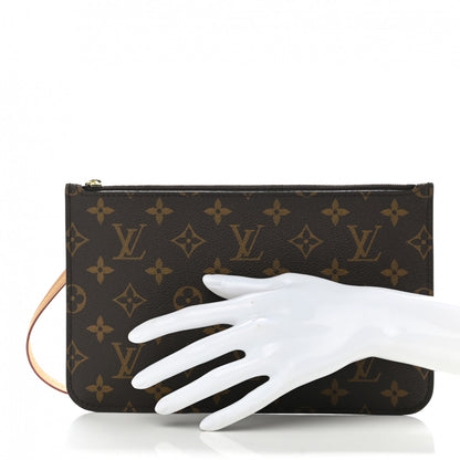 Louis Vuitton Monogram Neverfull MM GM Pochette 3 of 7