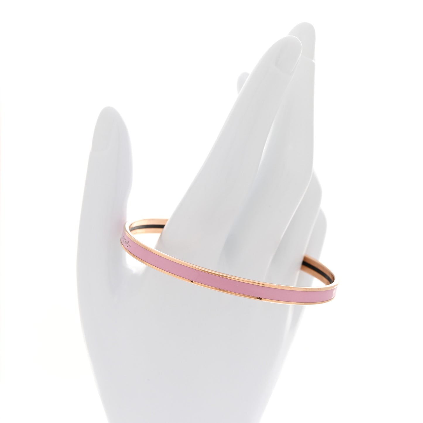Enamel Printed Extra Narrow Bracelet 70 Rose Delirium
